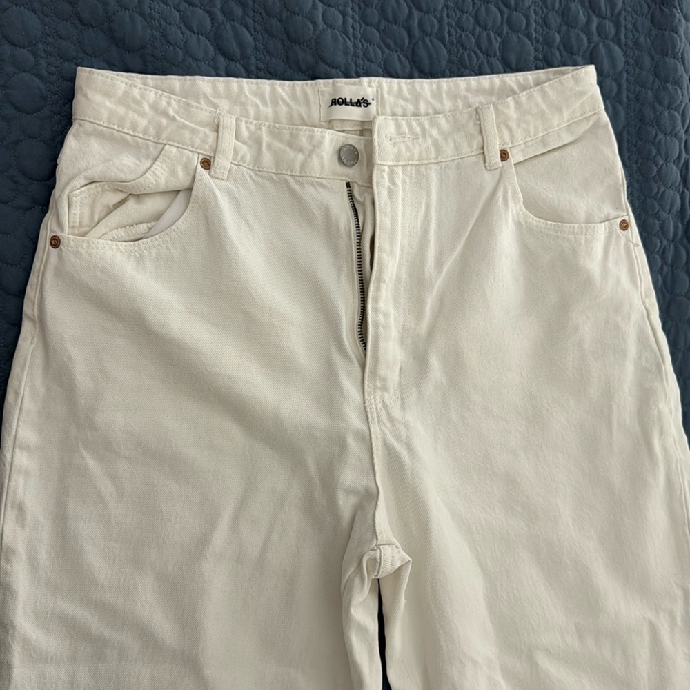 ROLLA’s high rise wide leg jean